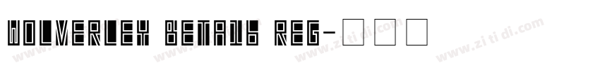 Wolverley Beta16 Reg字体转换